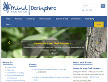 Tablet Screenshot of derbyshiremind.org.uk